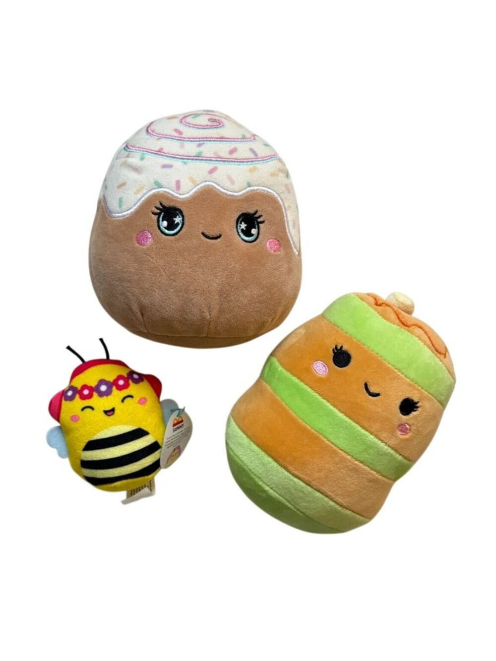 Squishmallow Plush Stuffed Animals Small 3 Piece Lot-GUC-6 in